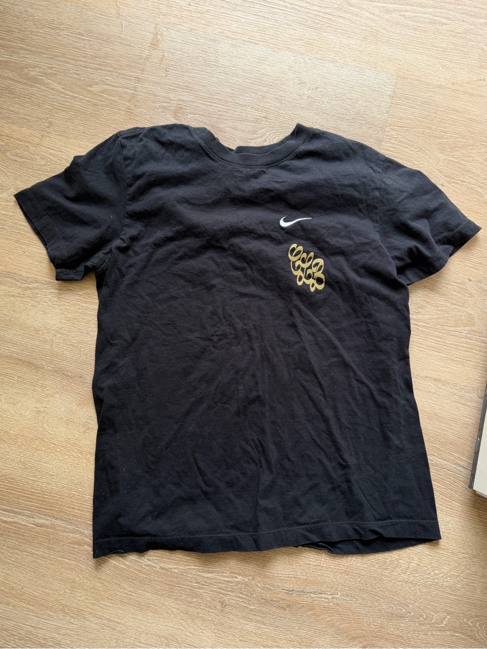 Nike X drake certified loverboy  Tee w White Swoosh and Gold Accent size small